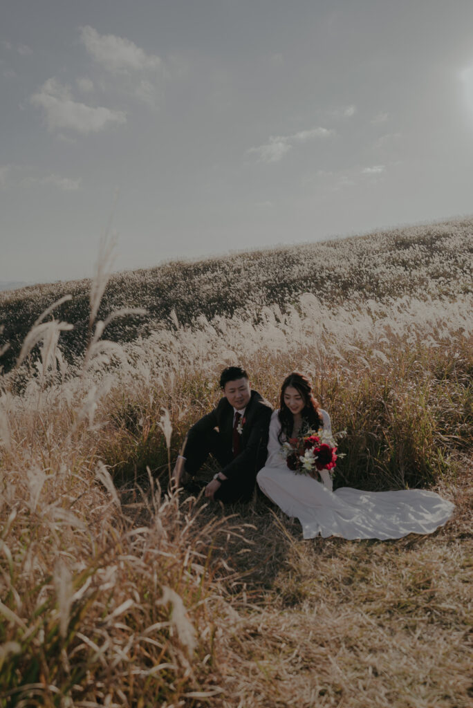 フォトウェディング（結婚式前撮り）おすすめ撮影スポット/生石高原(和歌山県）