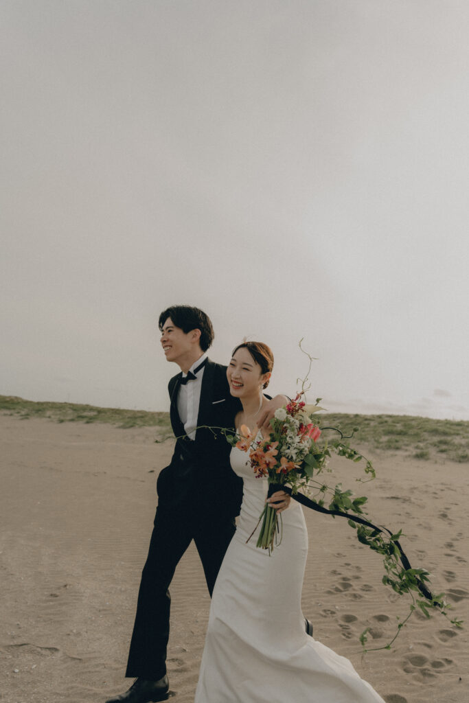 九十九里浜の前撮り事例