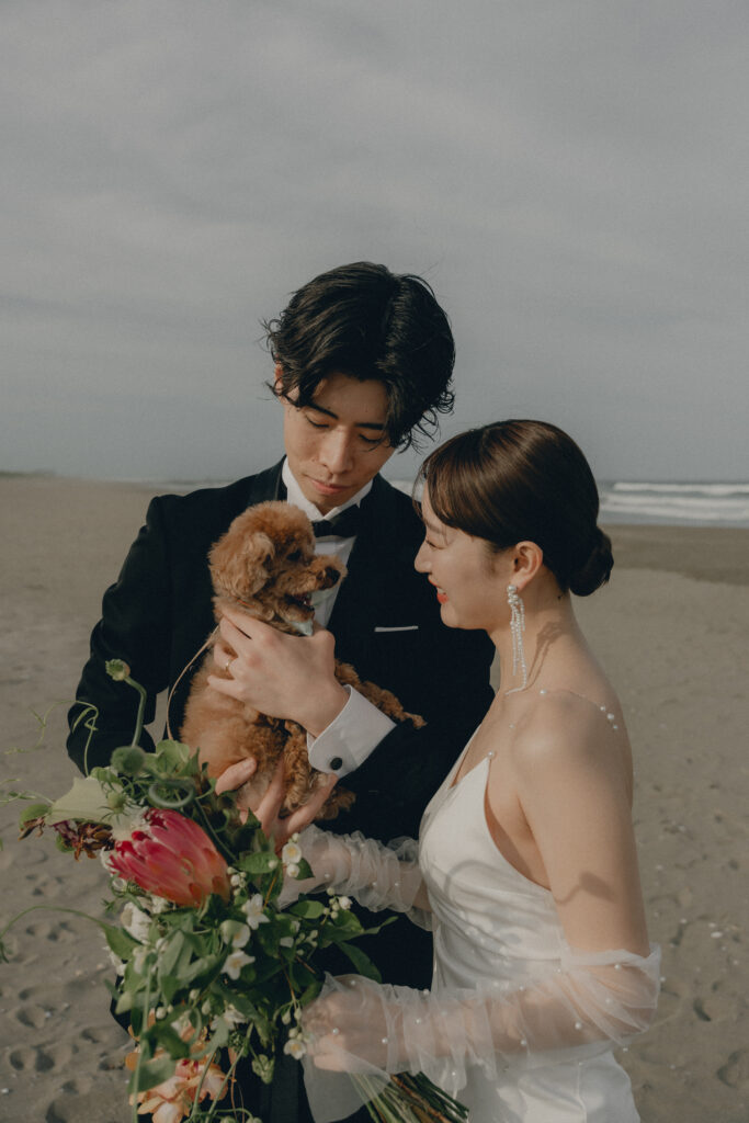 九十九里浜の前撮り事例