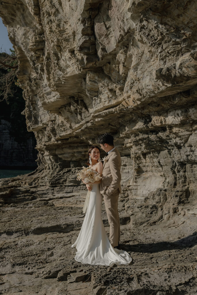 鳥毛洞窟の前撮り事例