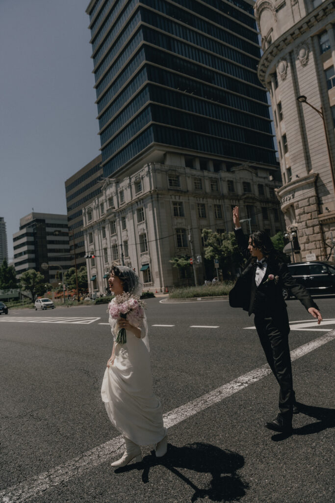 神戸元町旧居留地の前撮り事例