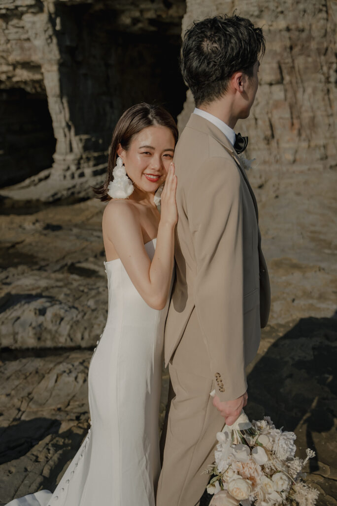 鳥毛洞窟の前撮り事例