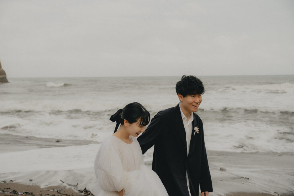 小浦海岸の前撮り事例