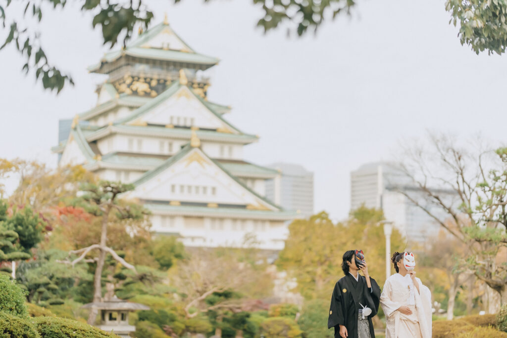 大阪城公園の前撮り事例