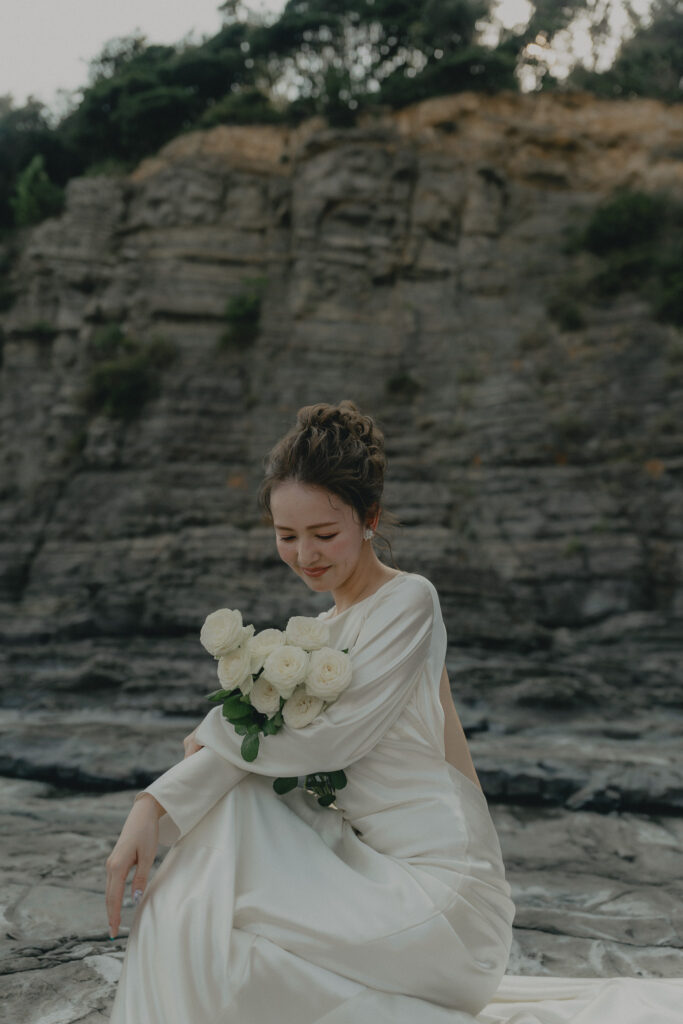 鳥毛洞窟の前撮り事例