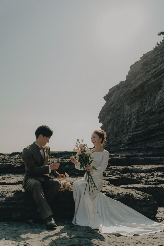 鳥毛洞窟の前撮り事例