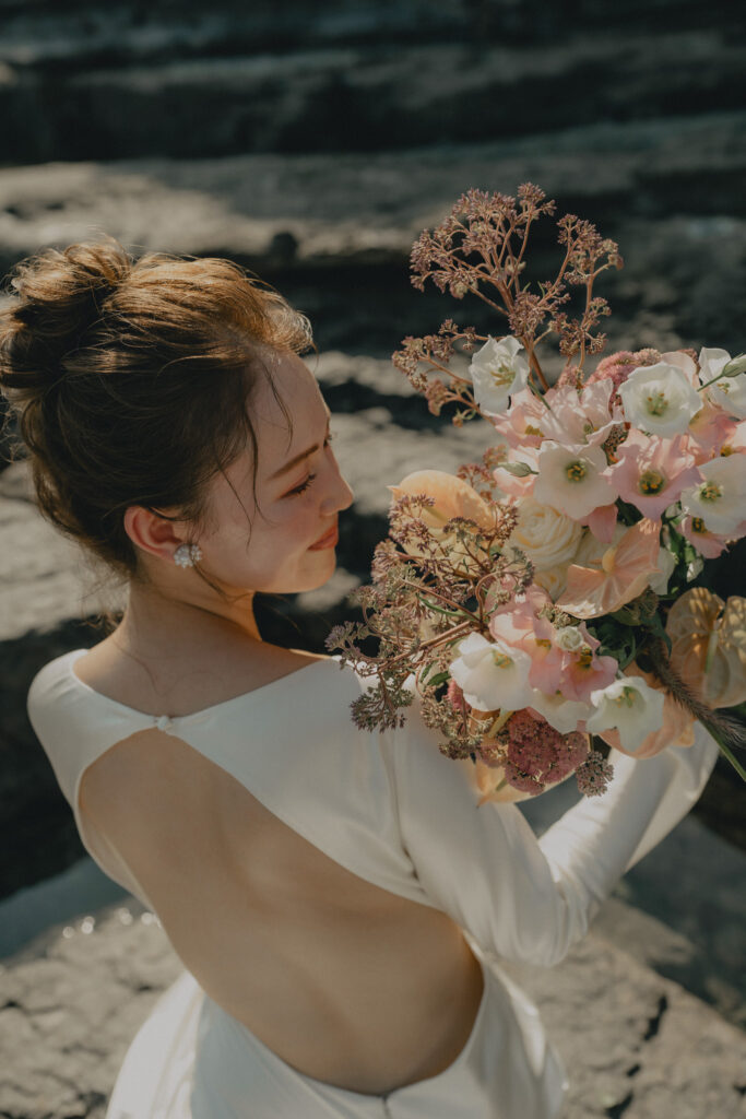 鳥毛洞窟の前撮り事例