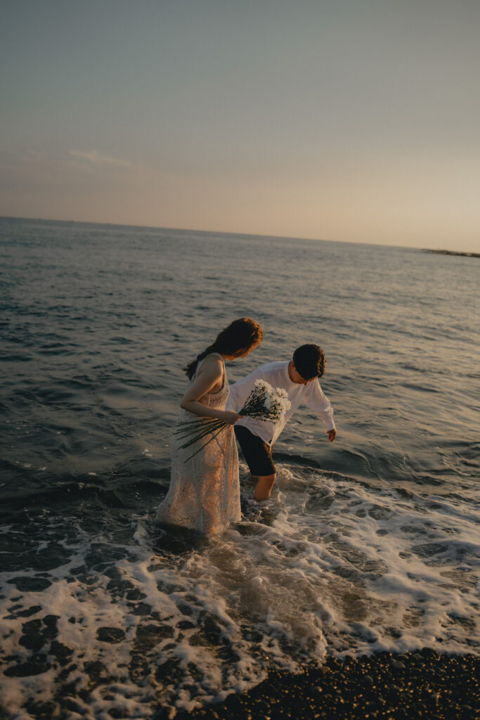 鳥毛洞窟の前撮り事例