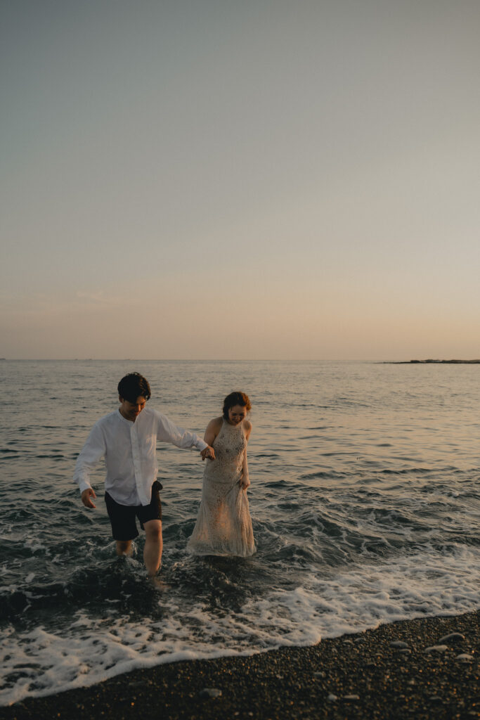 鳥毛洞窟の前撮り事例