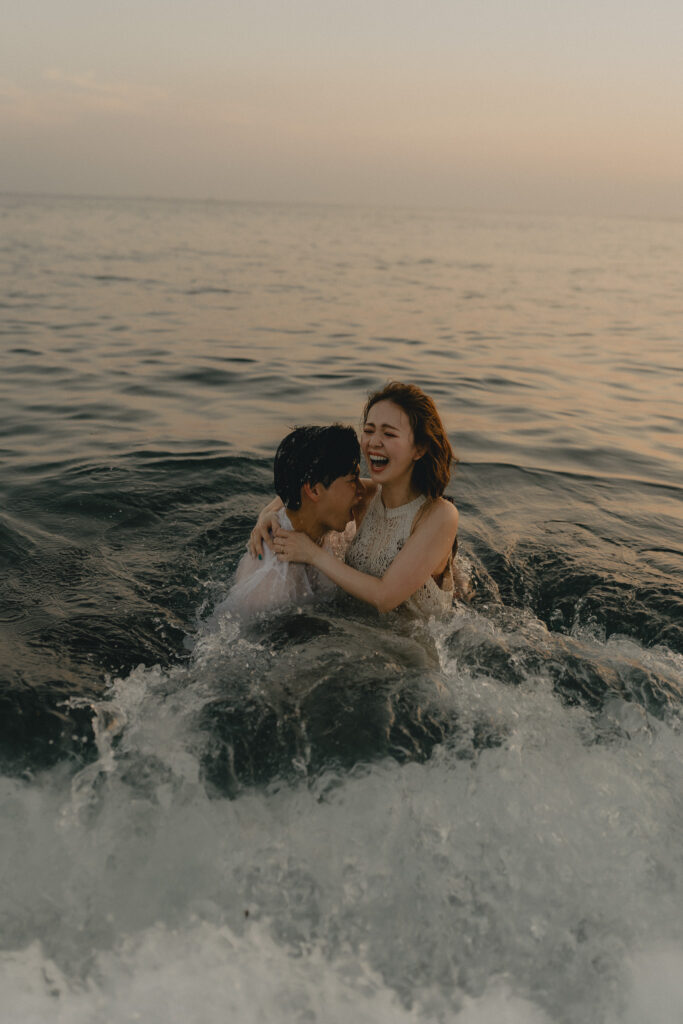 鳥毛洞窟の前撮り事例