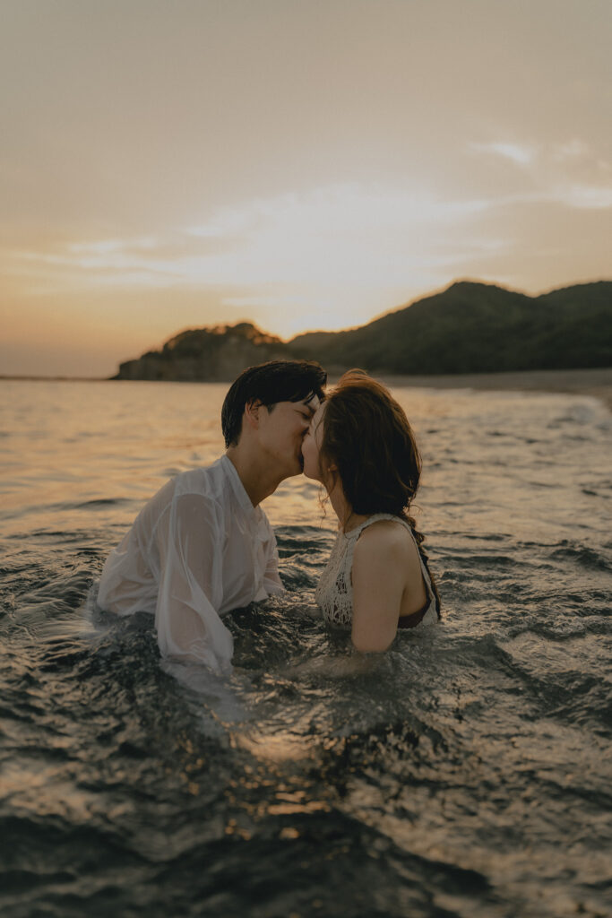 鳥毛洞窟の前撮り事例