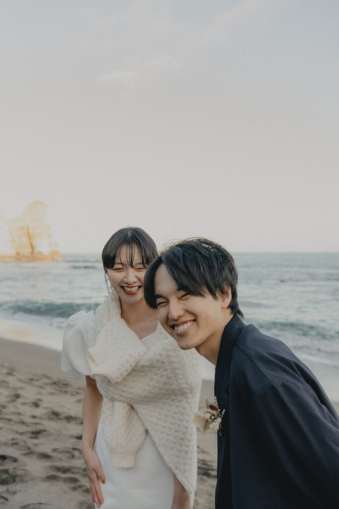 小浦海岸の前撮り事例