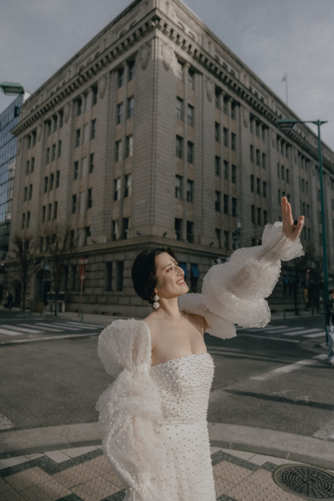 神戸元町旧居留地の前撮り事例