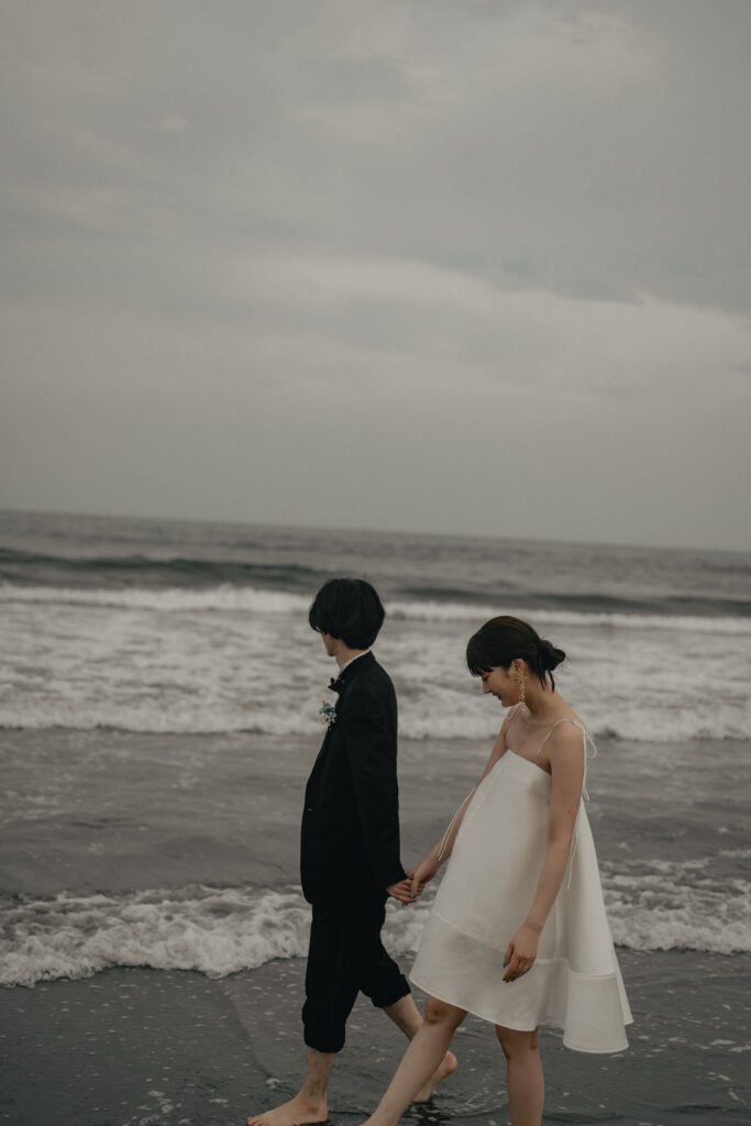 九十九里浜の前撮り事例