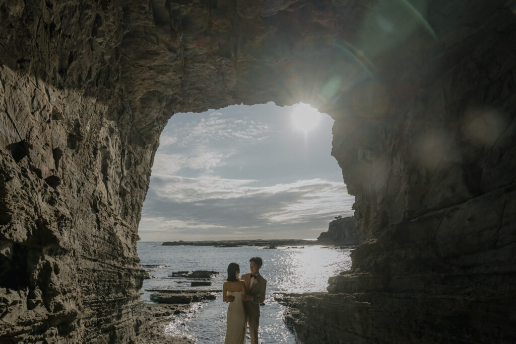 鳥毛洞窟の前撮り事例