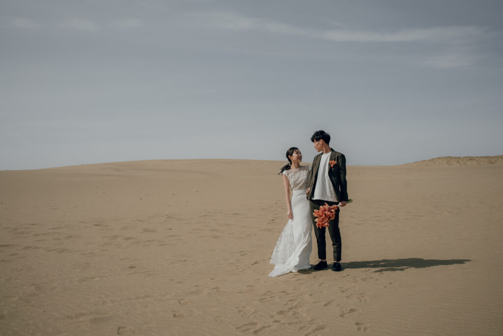 オリジナルブーケ（生花｜フラワーU3作）の前撮り事例