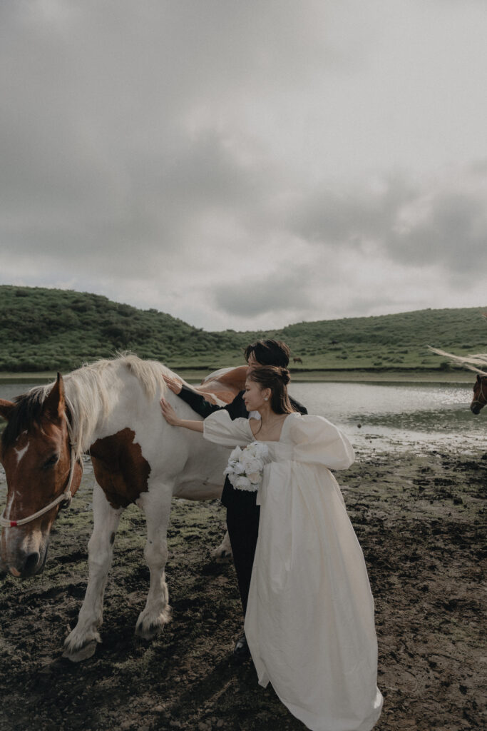 阿蘇（草千里ヶ浜）の前撮り事例