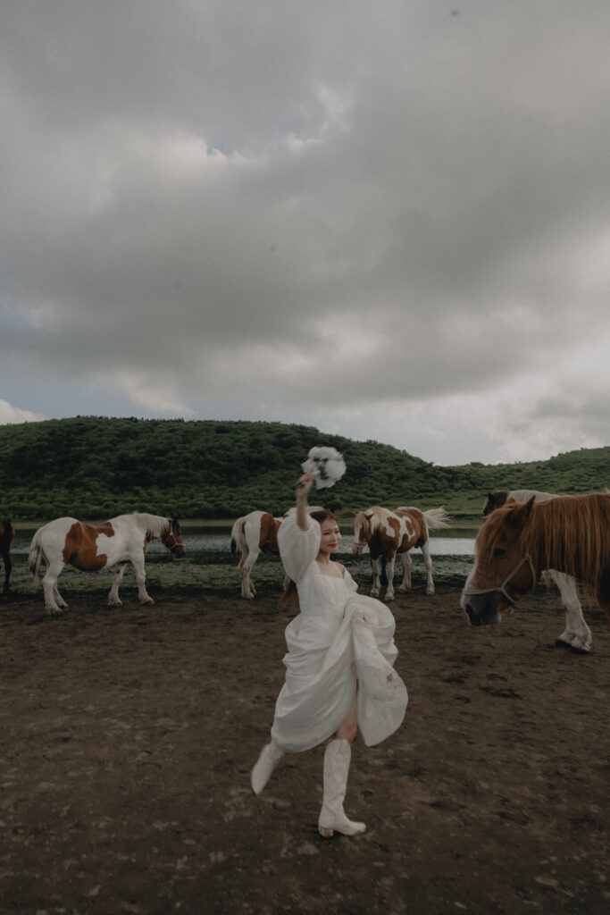 阿蘇（草千里ヶ浜）の前撮り事例