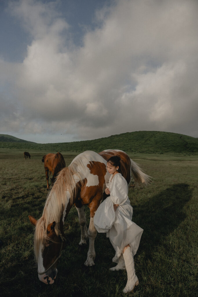 阿蘇（草千里ヶ浜）の前撮り事例