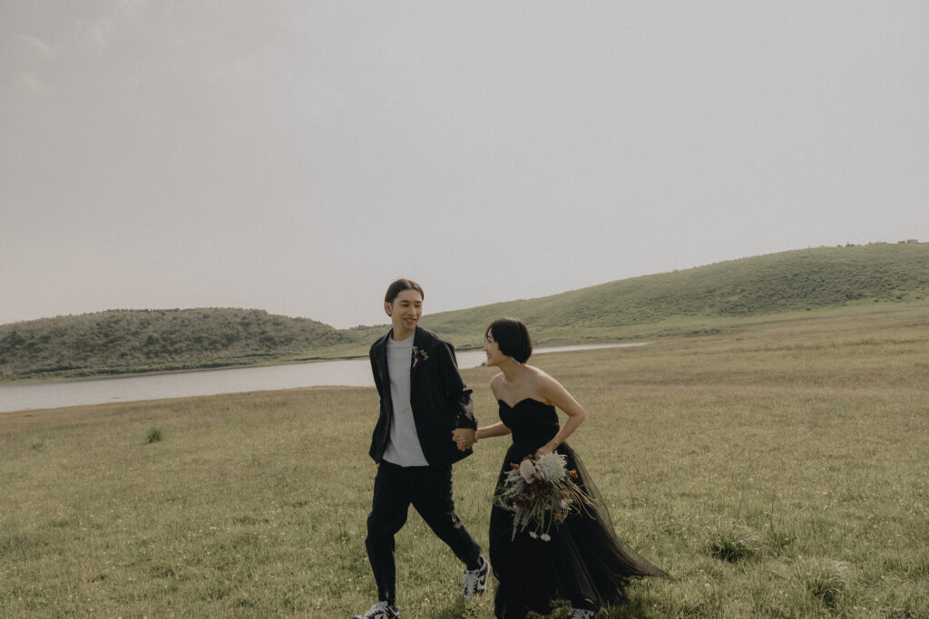 阿蘇（草千里ヶ浜）の前撮り事例