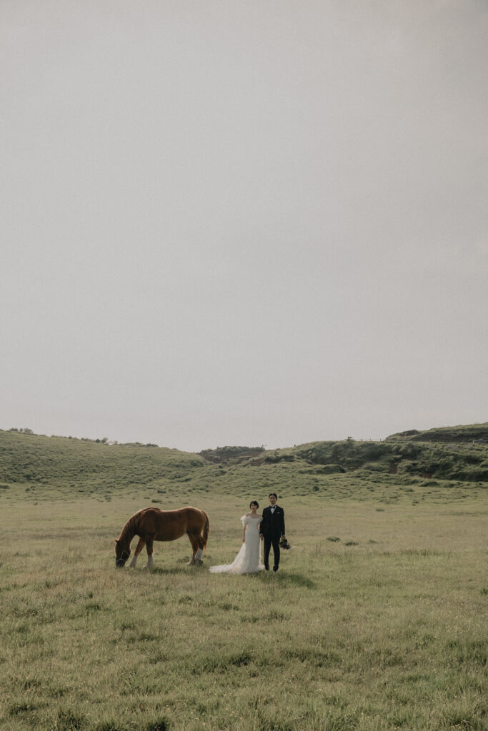 阿蘇（草千里ヶ浜）の前撮り事例