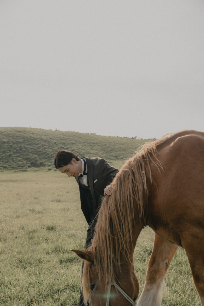 阿蘇（草千里ヶ浜）の前撮り事例