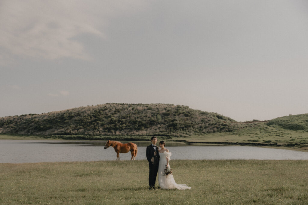 阿蘇（草千里ヶ浜）の前撮り事例