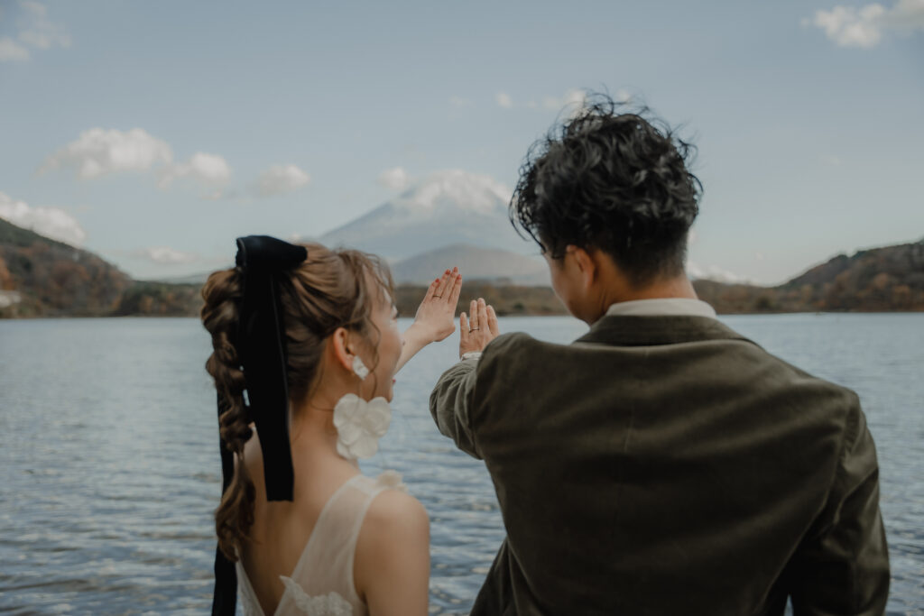 朝霧高原の前撮り事例