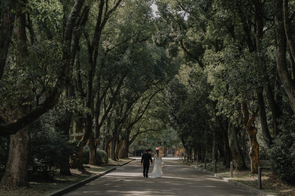 京都府立植物園の前撮り事例