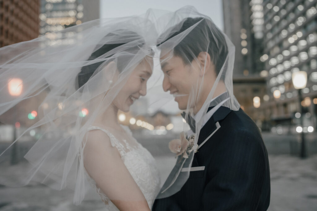 丸の内の前撮り事例