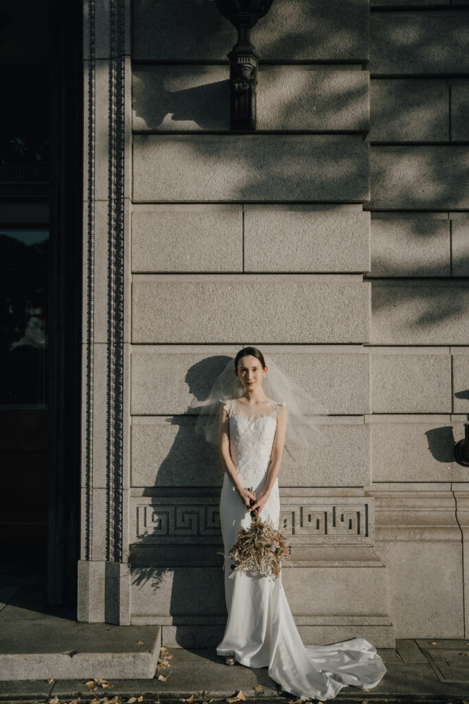 丸の内の前撮り事例