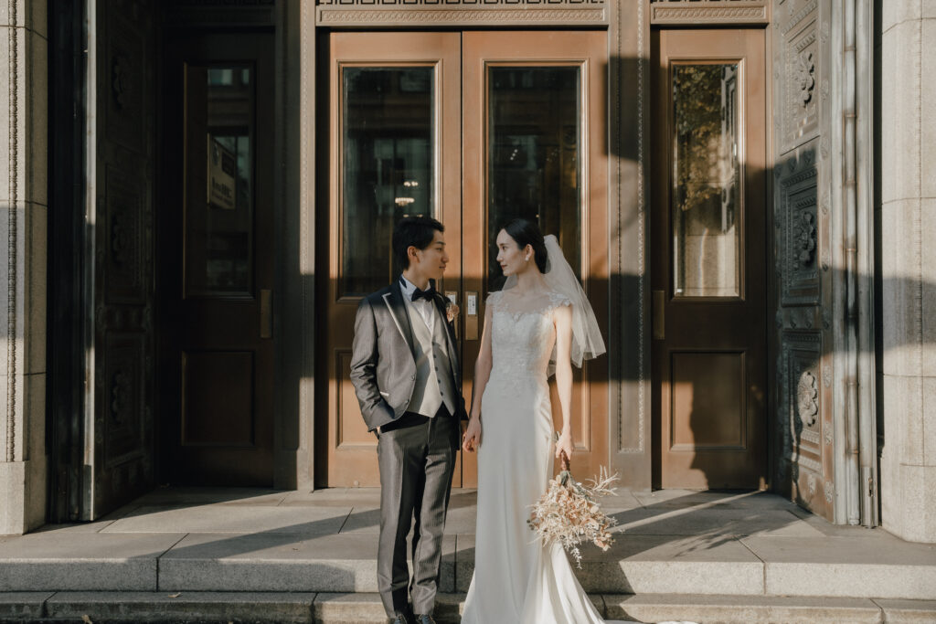 丸の内の前撮り事例