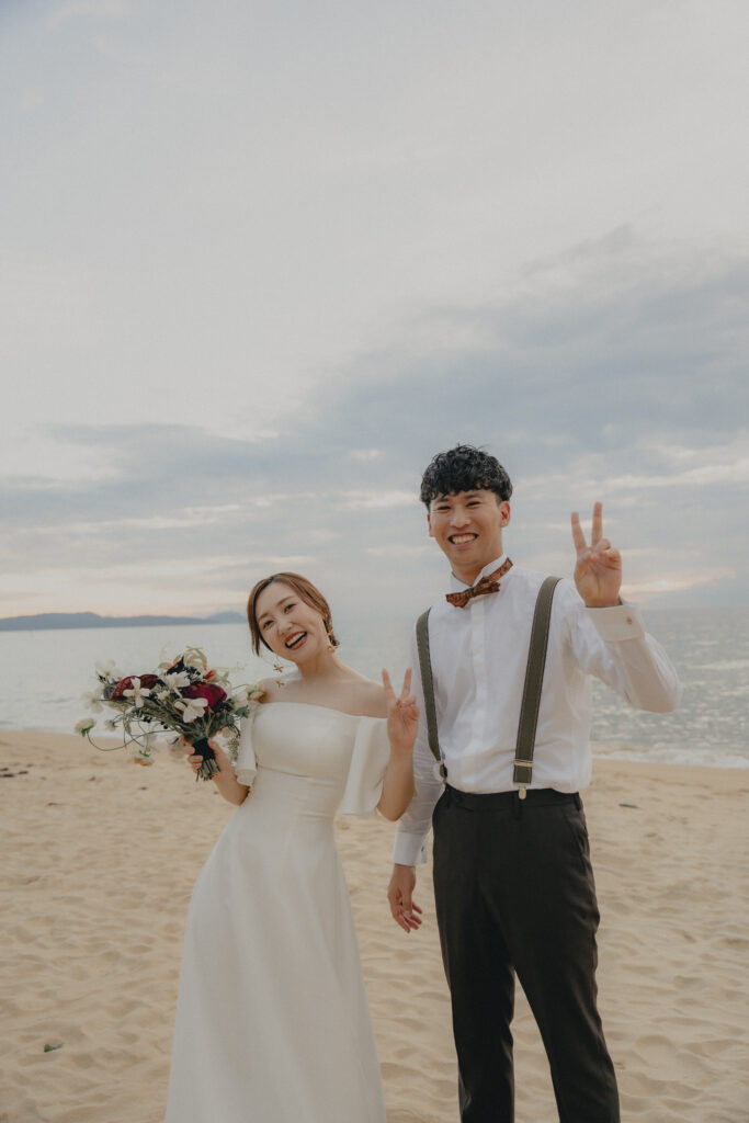 奈多海岸の前撮り事例