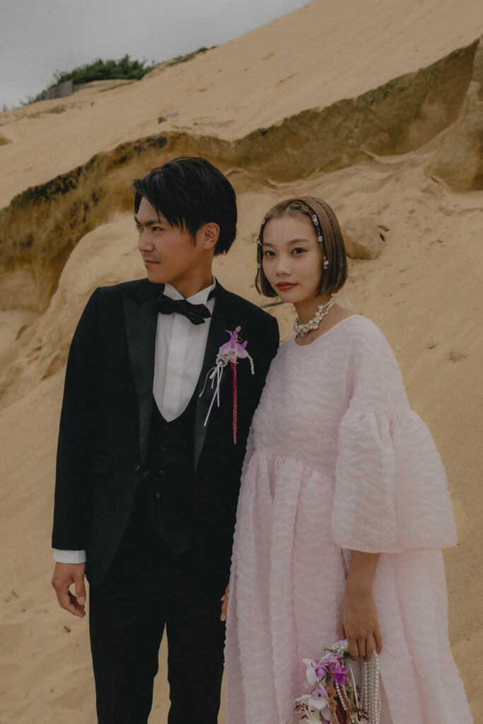 奈多海岸の前撮り事例