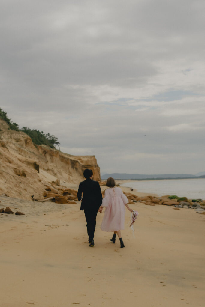 奈多海岸の前撮り事例