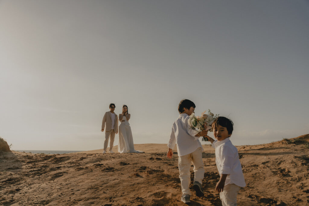 奈多海岸の前撮り事例