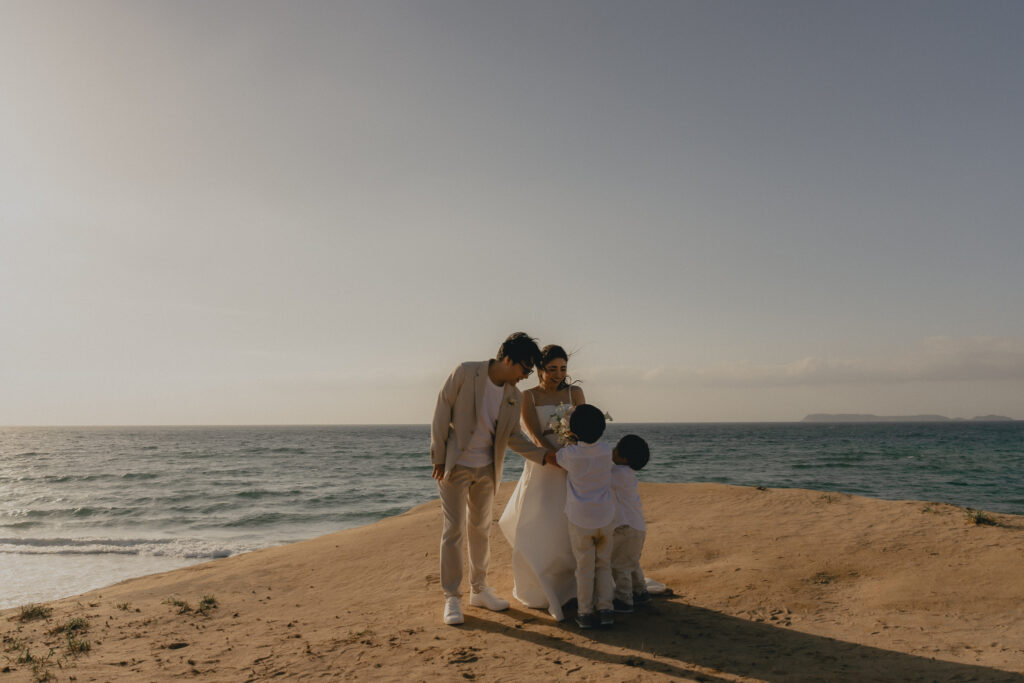 奈多海岸の前撮り事例