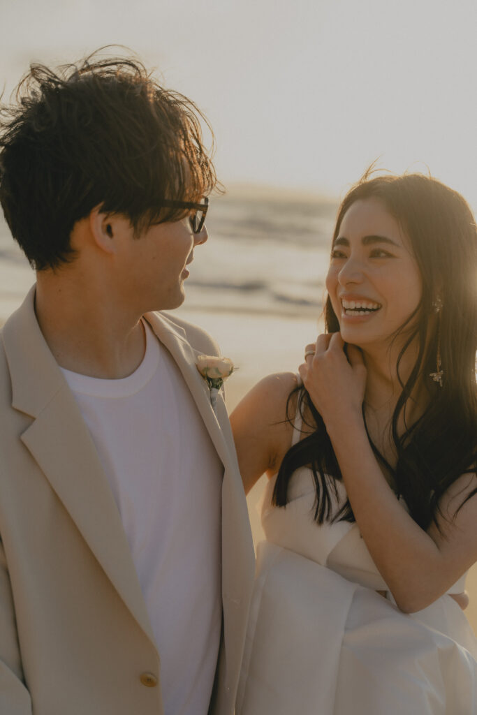 奈多海岸の前撮り事例