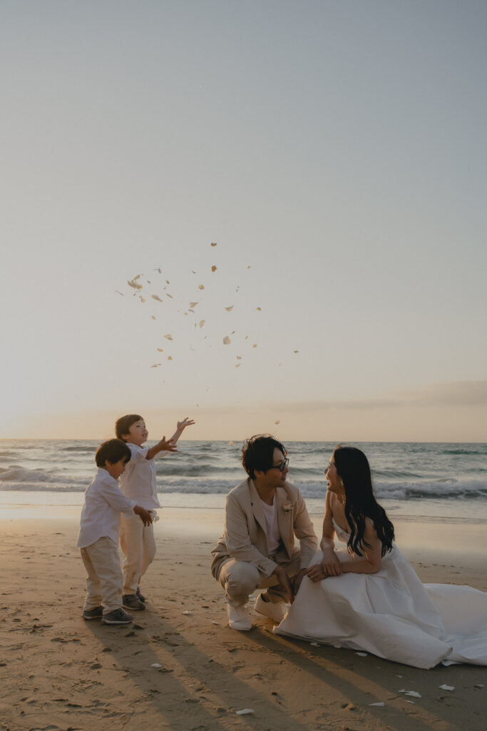 奈多海岸の前撮り事例