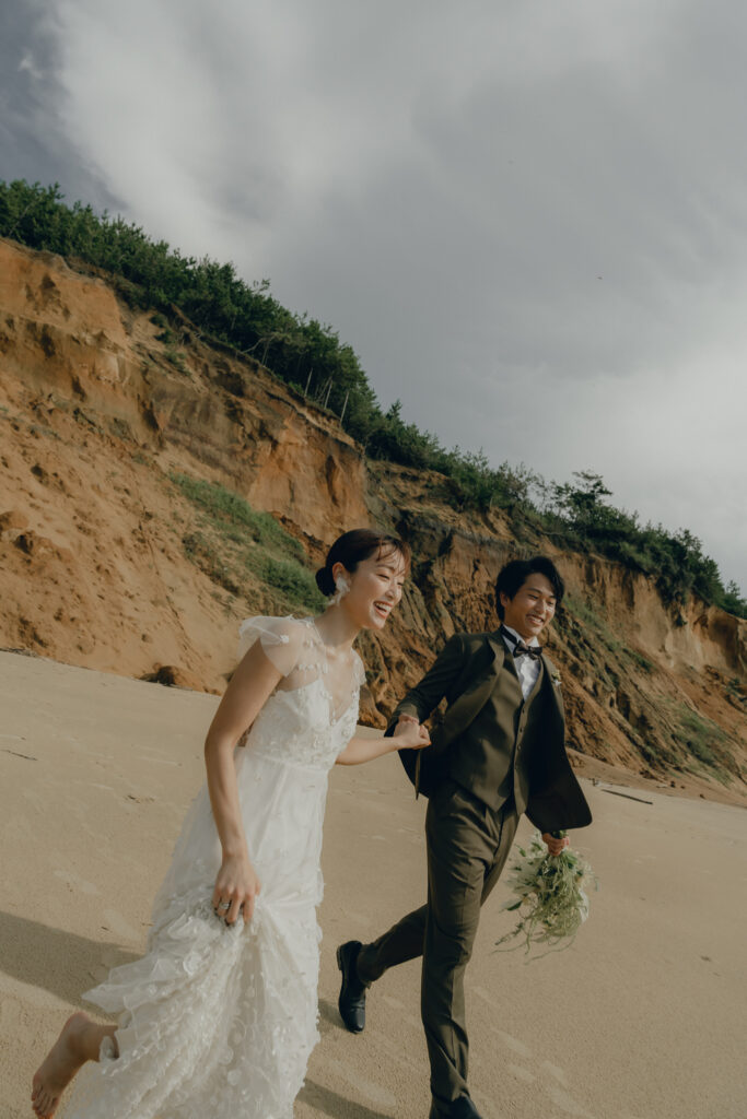 奈多海岸の前撮り事例