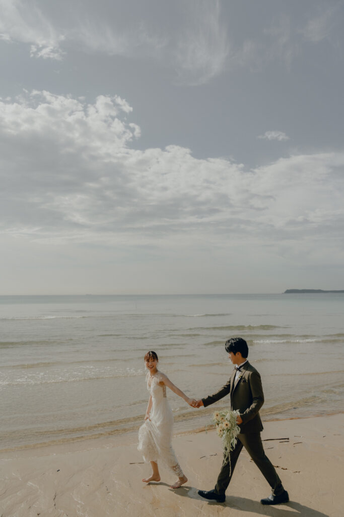 奈多海岸の前撮り事例