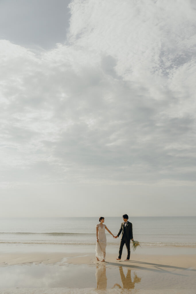 奈多海岸の前撮り事例