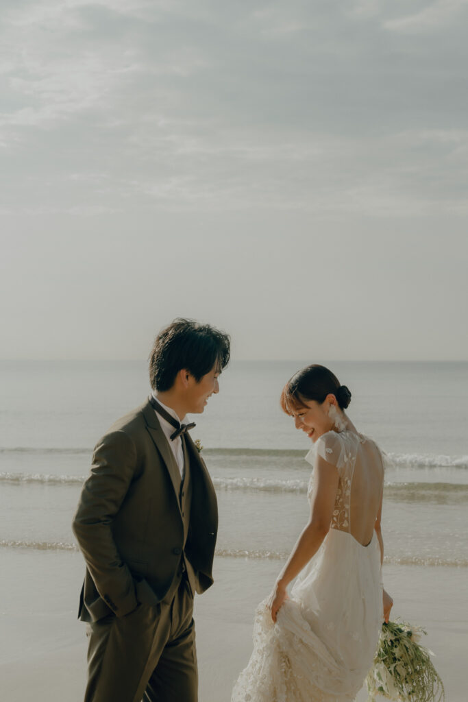 奈多海岸の前撮り事例