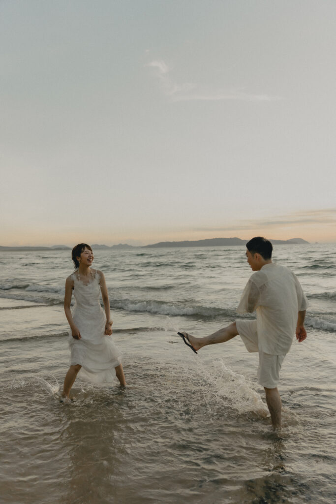 奈多海岸（SOOYE)の前撮り事例