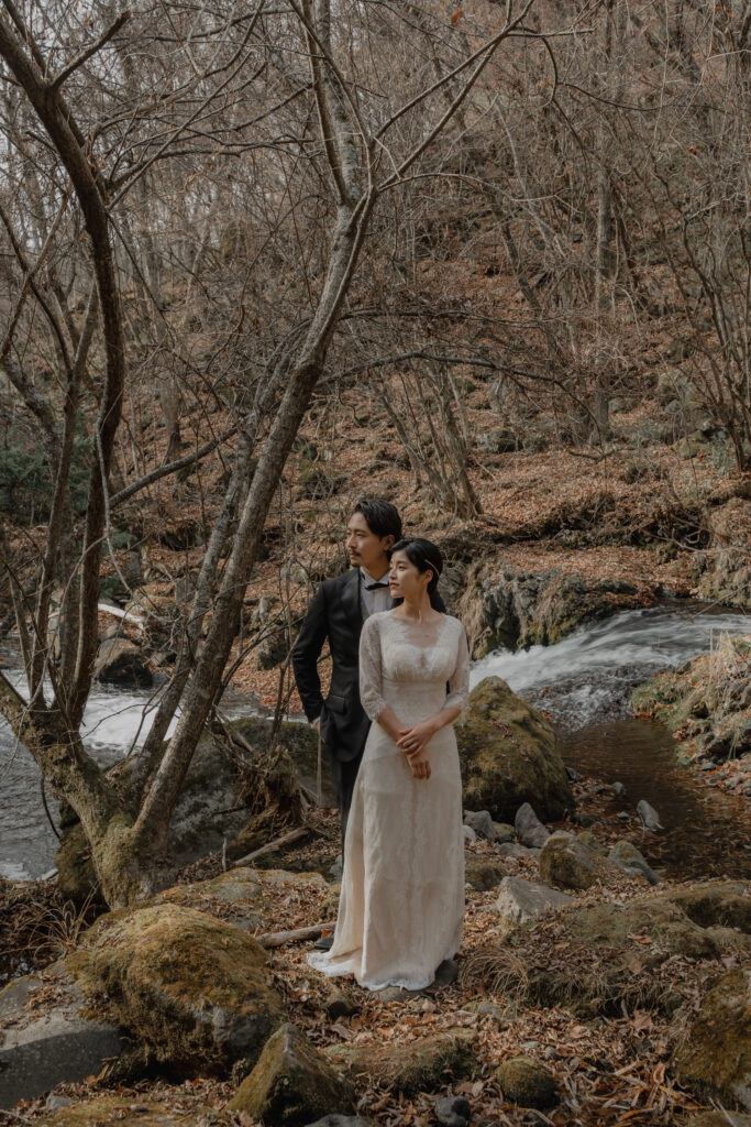 蓼科大滝の前撮り事例