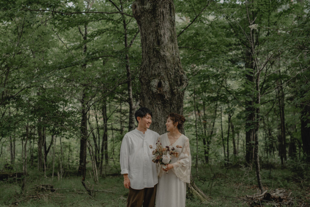 白樺群生地・八千穂レイクの前撮り事例