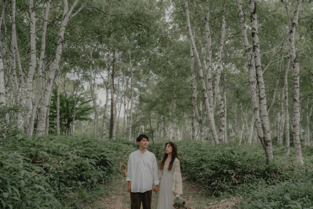 白樺群生地・八千穂レイクの前撮り事例