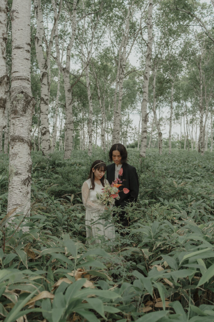 白樺群生地・八千穂レイクの前撮り事例