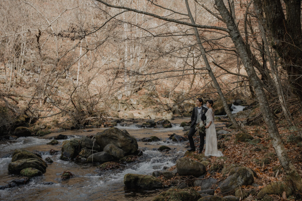 蓼科大滝の前撮り事例