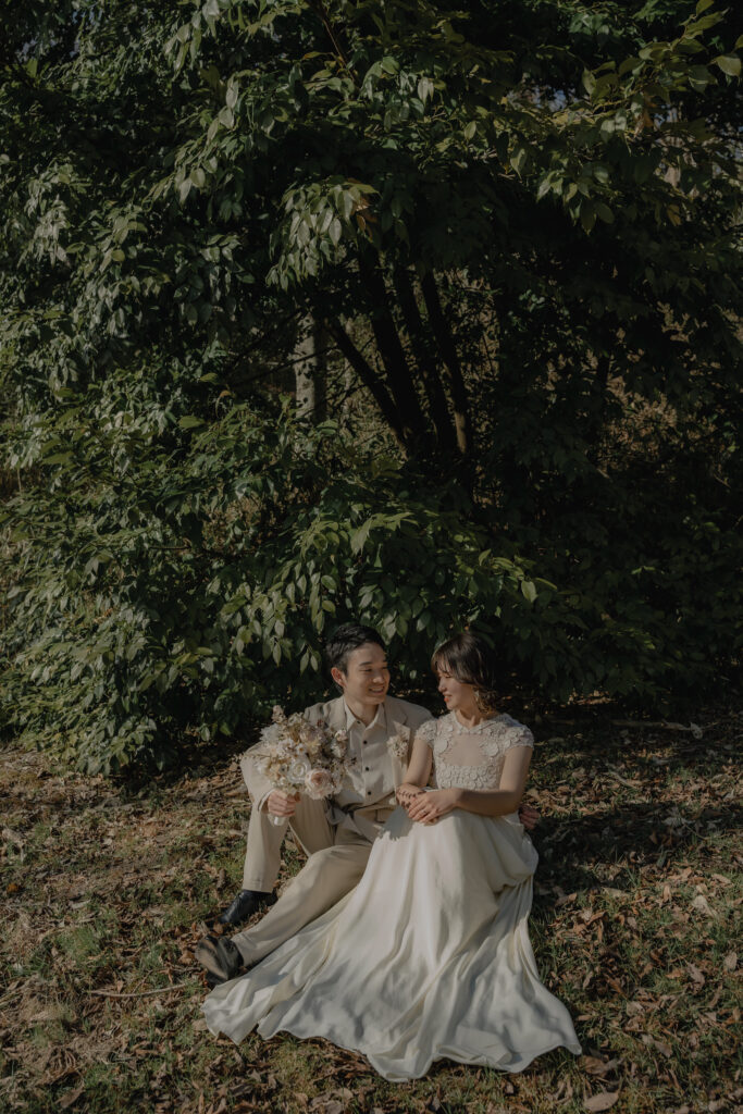 琵琶湖（湖岸緑地公園）の前撮り事例